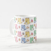 Kawaii Pastel Baking Cats Pattern Coffee Mug Koffiemok (Voorkant links)