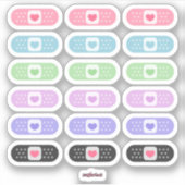 Kawaii Pastel Band Aid Sticker (Voorkant)