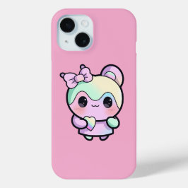 Kawaii Pastel Beer Schattige esthetisch dier iPhone 15 Case
