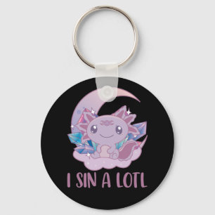 Kawaii Pastel Colors Gothic Cute Gothic Axolotl Ke Sleutelhanger