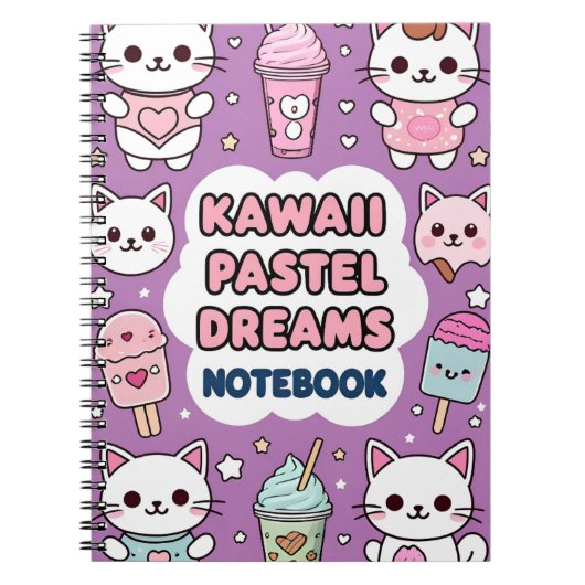 Kawaii Pastel Dreams Notitieboek (Voorkant)
