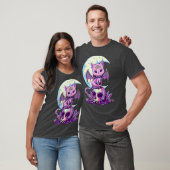 Kawaii Pastel Goth Cute Creepy Witchy Cat and T-shirt (Unisex)