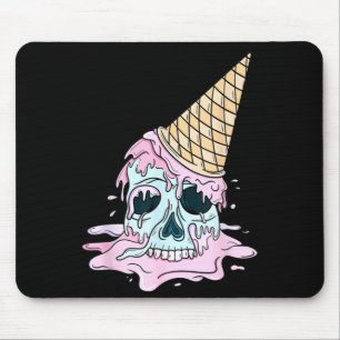 Kawaii Pastel Goth Schattig Griezelig IJsschedel Muismat