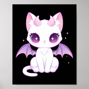 Kawaii Pastel Gothic Creepy Schattige Witchy Demon Poster