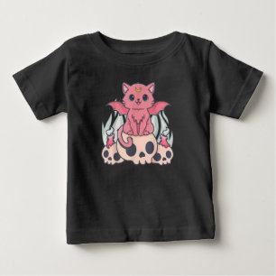 Kawaii Pastel Gothic Cute Creepy Demon Cat and Sku