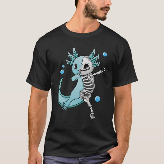 Kawaii Pastel Gothic esthetisch dobber Axolotl Sal T-shirt (Voorkant)