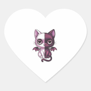 Kawaii Pastel Gothic griezelig Schattige Witchy Zo Hart Sticker