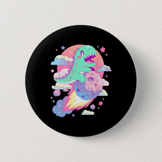 Kawaii pastel Gothic griezelig Schattigee Chibi di Ronde Button 5,7 Cm (Voorkant)