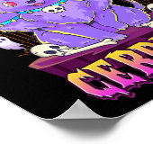 Kawaii Pastel Gothic Schattige griezelig 3-koppige Poster (Hoek)