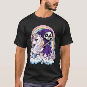 Kawaii Pastel Gothic Schattige Halloween Grim Reap T-shirt