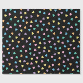 Kawaii Pastel Gothic Snoep Hearts Cadeaupapier (Vlak)