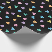 Kawaii Pastel Gothic Snoep Hearts Cadeaupapier (Hoek)