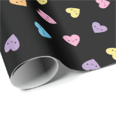 Kawaii Pastel Gothic Snoep Hearts Cadeaupapier (Rol Hoek)
