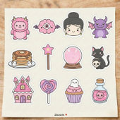Kawaii Pastel Haunted Treats Sticker Pack