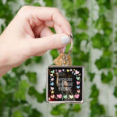 Kawaii Pastel Hearts Foto Grens Sleutelhanger (Hand)