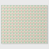 Kawaii Pastel Kerstmis Cadeaupapier (Vlak)