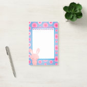 Kawaii pastel Konijn Bloemige Memo Post-it® Notes (Kantoor)