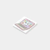 Kawaii Pastel Laptop Studeer Vibes Sticker Post-it® Notes (Schuin)