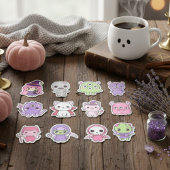 Kawaii Pastel Monster Mash Stickerpakket Sticker