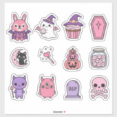 Kawaii Pastel Moonlight Magic Sticker Pack  (Vel)