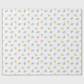Kawaii Pastel Paraplu Patroon Wrapping Papier Roll (Vlak)