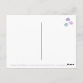 Kawaii Pastel Planets Briefkaart (Achterkant)
