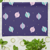 Kawaii Pastel Planets Theedoek (Gevouwen)