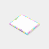 Kawaii Pastel Retro Sunburst Esthetiek Post-it® Notes (Schuin)