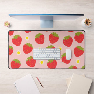 Kawaii Pastel Roze Aardbei Bureaumat 