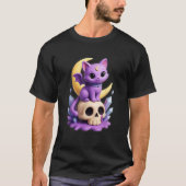 Kawaii Pastel Schattigee Gothic griezelige Paarse  T-shirt (Voorkant)