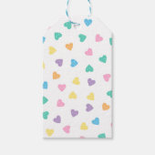 Kawaii Pastel Snoep Harten Cadeaulabel (Voorkant)