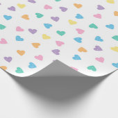 Kawaii Pastel Snoep Harten Cadeaupapier (Hoek)