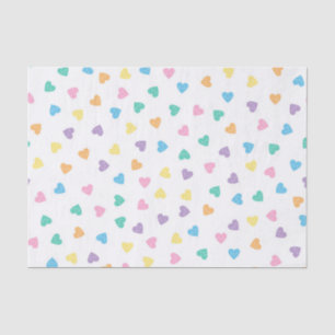 Kawaii Pastel Snoep Hearts Tissuepapier