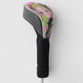 Kawaii Pastel Splatter Anime Girl Golfheadcover (Schuin)