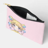 Kawaii Pastel Ster Meisje Portret Etui (Open)