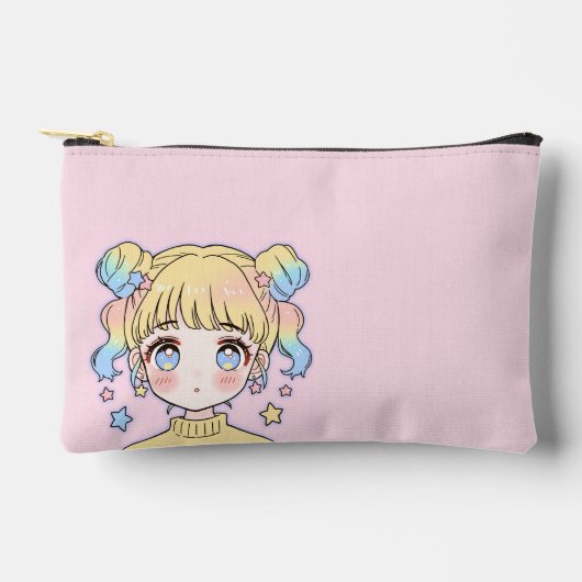 Kawaii Pastel Ster Meisje Portret Etui (Voorkant)