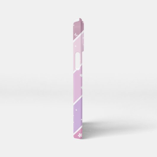 Kawaii Pastel Strepen iPhone Hoesje (Rechterkant)