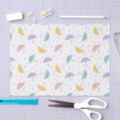 Kawaii Pastel Umbrella Patroon Weefsel Papier (Craft)