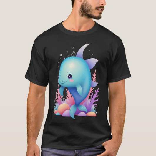 Kawaii Pastel Vis T-shirt (Voorkant)