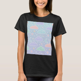Kawaii Pastel Wolken Esthetisch T-shirt
