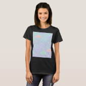 Kawaii Pastel Wolken Esthetisch T-shirt (Voorkant volledig)