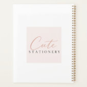 Kawaii Pastel Zachte Luxe Dagelijkse Organizer (Achterkant)