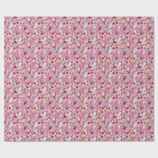 Kawaii-patroon Cadeaupapier (Vlak)