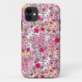 Kawaii-patroon Case-Mate iPhone Case (Achterkant)