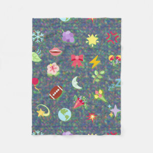 kawaii patroon fleece deken