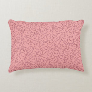 Kawaii-patroon met schattige koekjes accent kussen