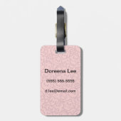 Kawaii-patroon met schattige koekjes bagagelabel (Achterkant verticaal)