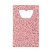 Kawaii-patroon met schattige koekjes creditkaart flessenopener (Achterkant)