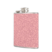 Kawaii-patroon met schattige koekjes heupfles (Links)