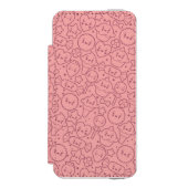 Kawaii-patroon met schattige koekjes incipio iPhone portemonnee hoesje (Voorkant Agenda)